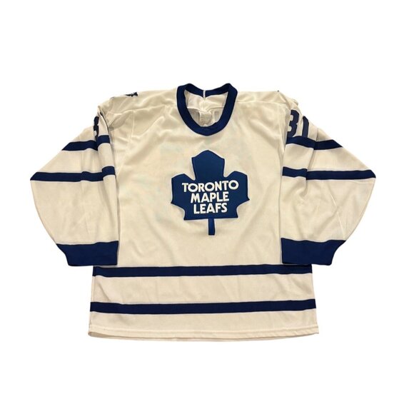 Rare Vintage 90's CCM Toronto Maple Leafs Grant Fuhr #31 NHL Hockey Jersey Small - Picture 2 of 7